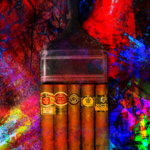 Abstract Art of Cuban Cigars on canvas