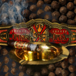 Fuente Opus X Cigar Painting On Canvas By Artist Michael John Valentine