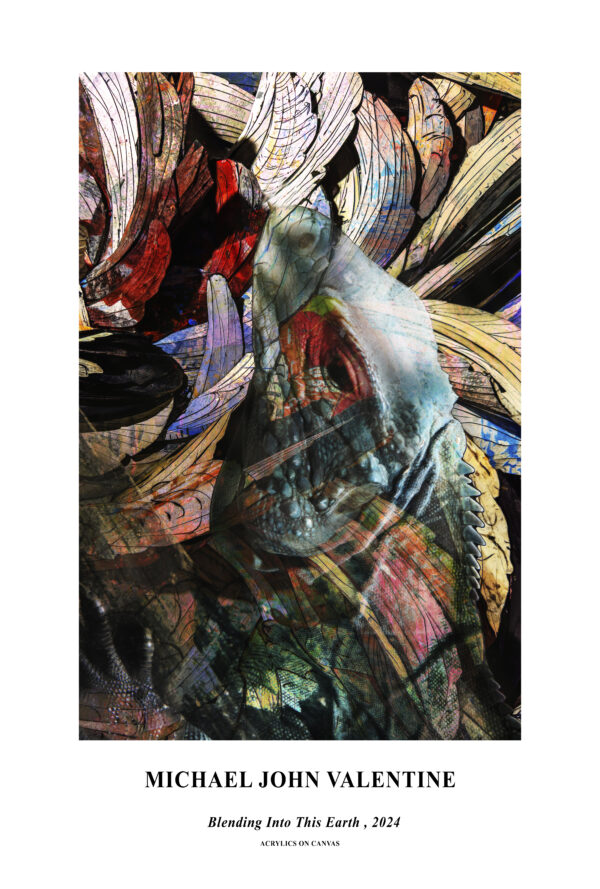 Abstract Poster Print Named Blending Into This Earth by artist Michael John Valentine