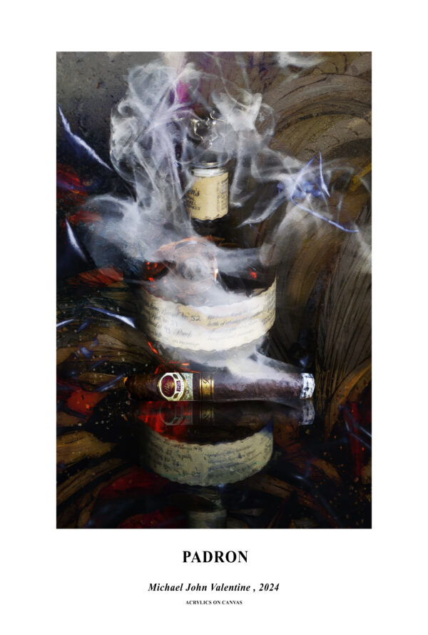 Padron 1926 no.90 Cigar with Blanton's Bourbon by artist Michael John Valentine