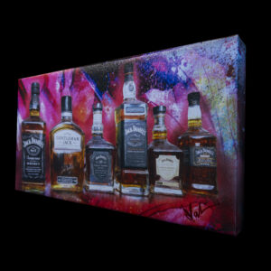 Jack Daniels Six Shooter Gallery Wrapped Canvas 18 x 8 Fine Art Painting