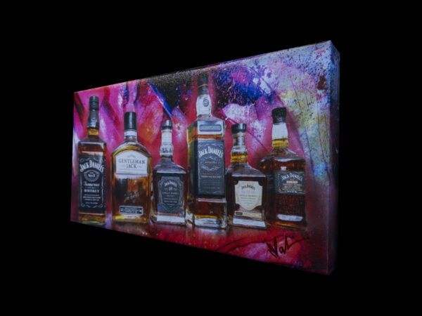 Jack Daniels Six Shooter Gallery Wrapped Canvas 18 x 8 Fine Art Painting