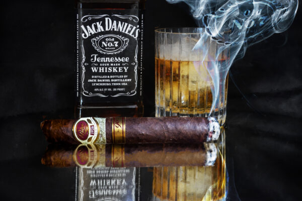 Jack Daniel's Bourbon with Padron 1926 90th Year Cigar by Artist Michael John Valentine