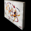 Wood Block Abstract Acrylics Original Painting By Artist Michael John Valentine