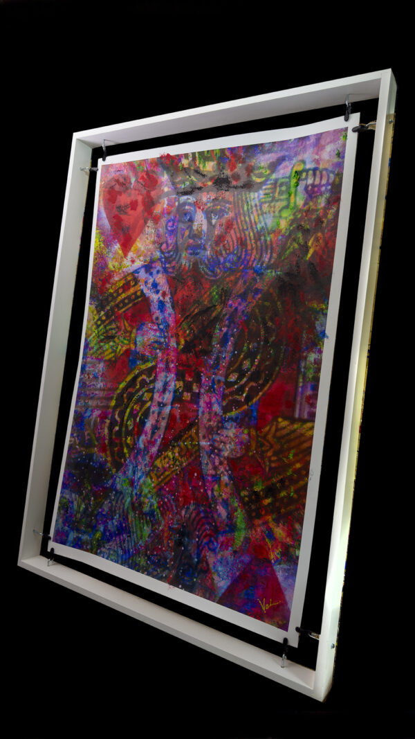 The King Of Hearts Abstract Painting On Canvas