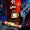 George T Stagg Bourbon and Fuente Opus X Cigar painting on canvas by artist Michael John Valentine