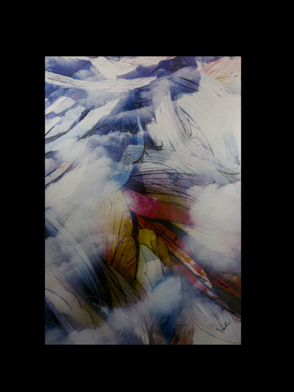 Abstract Modern Wall Art Titled Earth Below The Clouds by artist Michael John Valentine