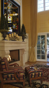 Davidoff ORO Blanco cigar and Four Roses Bourbon painting by artist Michael John Valentine