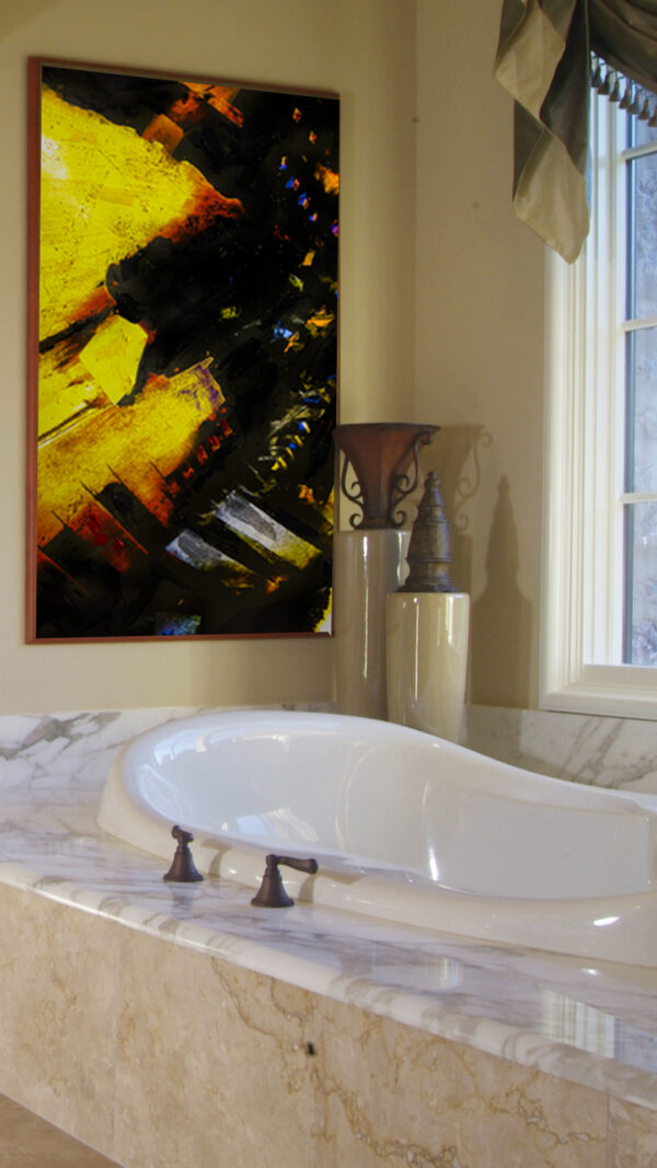 The Power Of Beethoven Abstract Modern Wall Art Painting by Artist Michael John Valentine