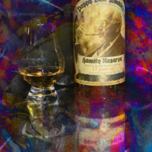 15 Year Old Pappy Van Winkle's Bourbon Whiskey Abstract Painting by artist Michael John Valentine