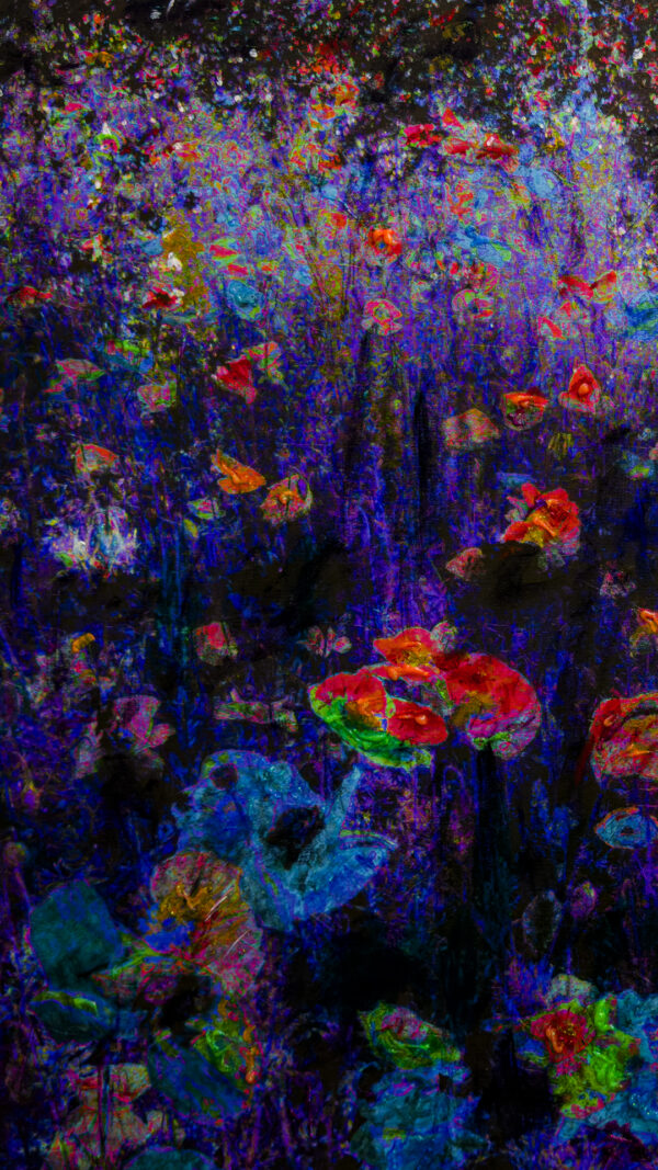 Poppy Flower Abstract by artist Michael John Valentine