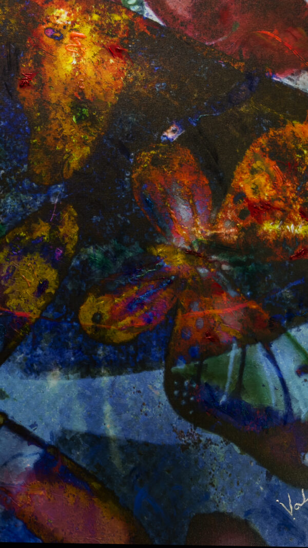 Butterly Abstract Painting by artist Michael John Valentine