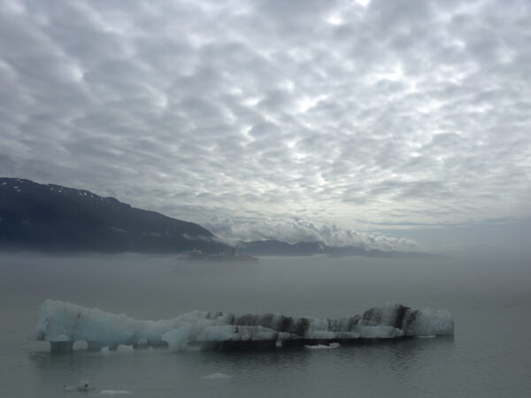 Alaska Cruise Ship Ice and Fog