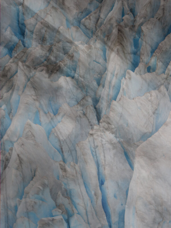 Juneau Alaska Seaplane abstract of a Glacier