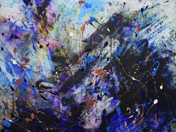 Blues By You Abstract Painting On Canvas or as a print