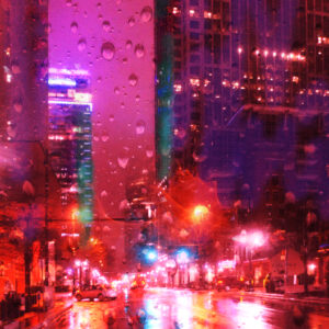 Rain Down Charlotte Abstract Modern Art Painting