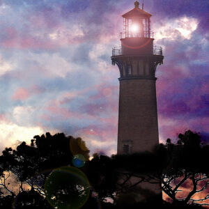 11 x 14 matted fine art print Currituck Beach Light Station OBX North Carolina