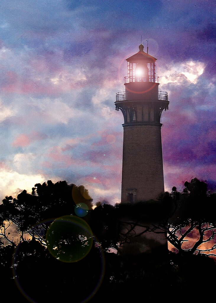 11 x 14 matted fine art print Currituck Beach Light Station OBX North Carolina