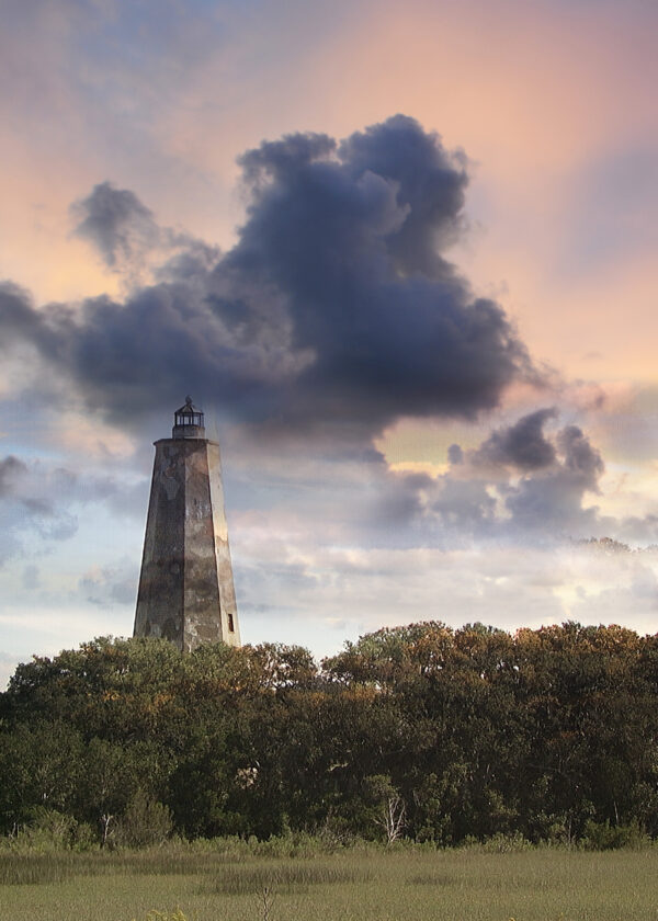 11 x 14 fine art matted print Bald Head Island Old Baldy Lighthouse