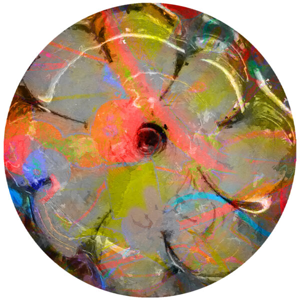 flower power abstract decal