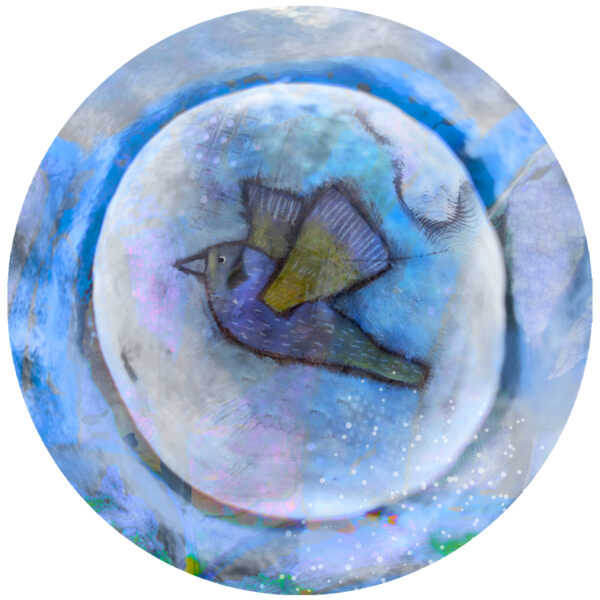 fly away abstract bird decal