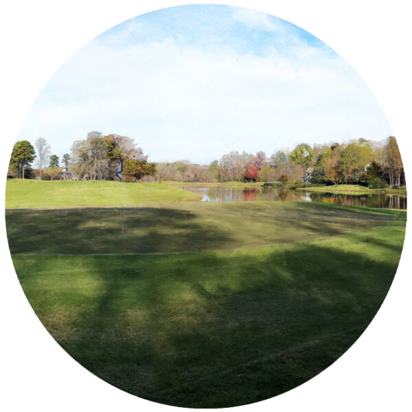 river run country club 7 8 and 9th hole sunset decal
