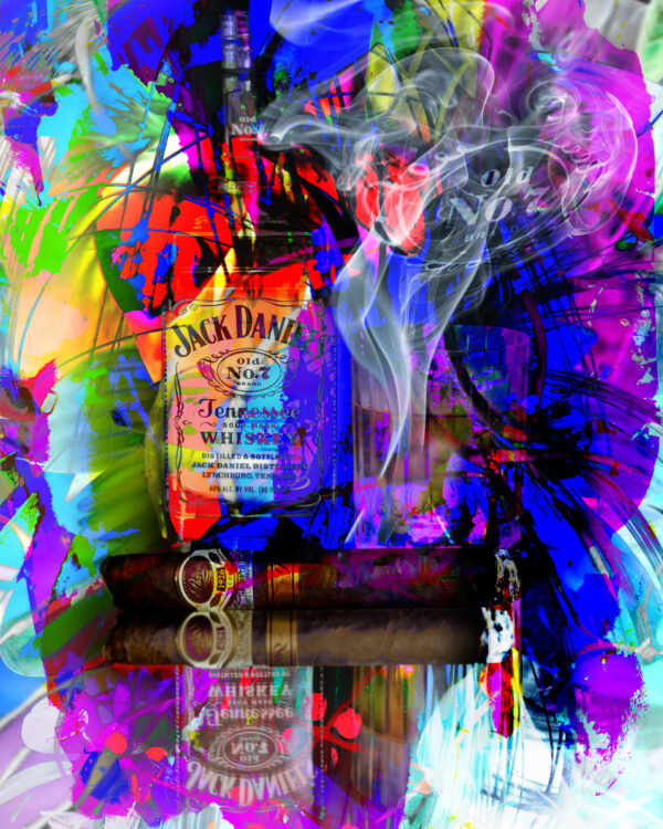 11 x 14 matted fine art print 1926 90th Padron and Jack Daniels Whiskey