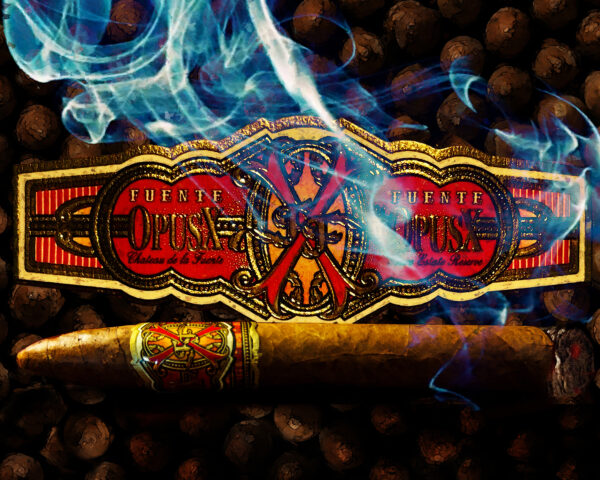 11 x 14 matted fine art print Opus X Cigar Band Art