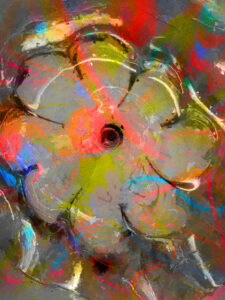 Abstract Flower Power Painting or Print