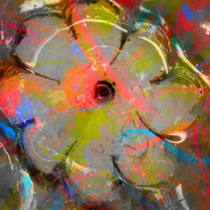 Abstract Flower Power Painting or Print