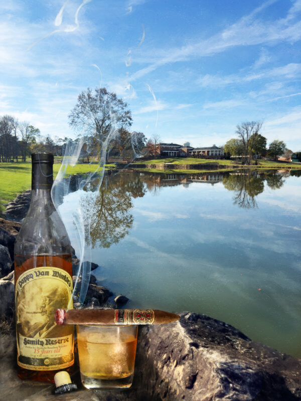 Pappy and Opus X On The 18th Hole River Run Davidson