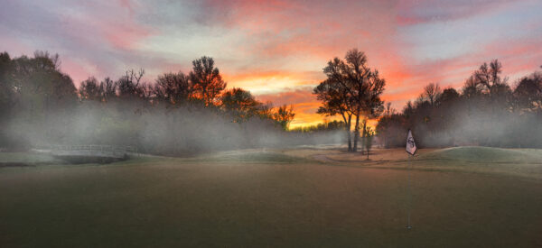 Fine Art Golf at River Run Country Club Davidson North Carolina holes seven eight and nine sunrise