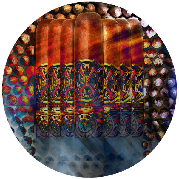 Opus X abstract cigar decal