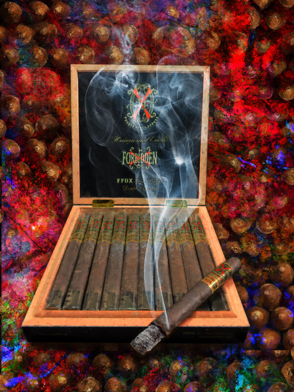 Fuente Opus X Heaven and Earth Rare Black Double Corona painting print or poster