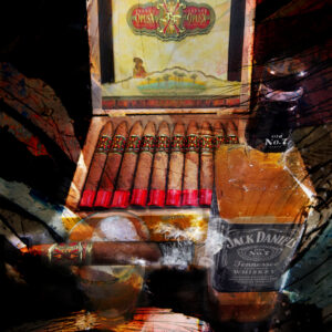 Arturo Fuente Opus X Cigar with Jack Daniel's On Ice