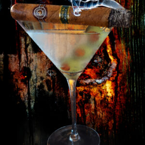 Montecristo Habana Open Eagle Cigar and Martini Abstract