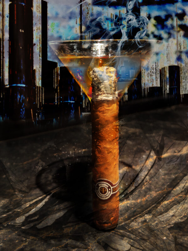 Manhattan Montecristo Cuban Cigar Abstract