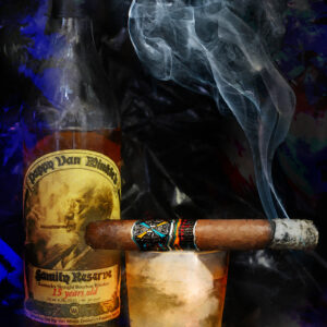 Society Opus X Cigar with 15 Year Papy Van Winkle's Bourbon