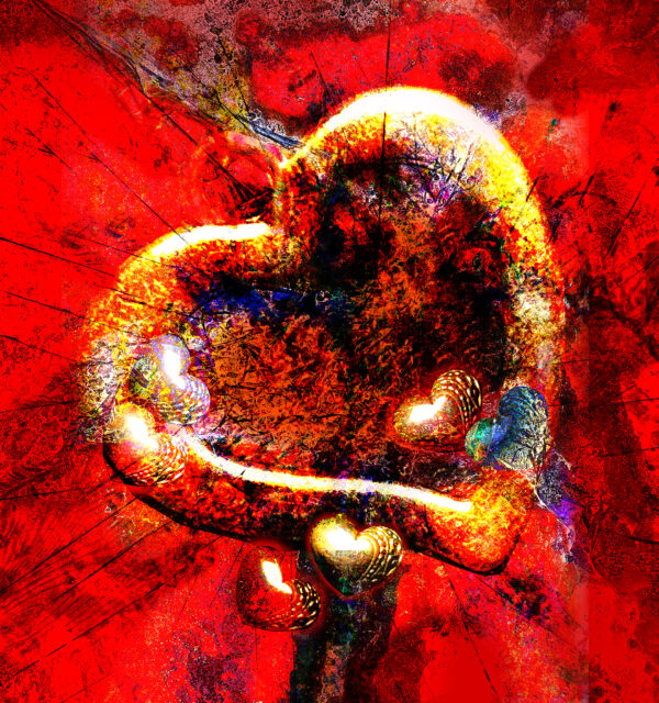 Heart Of Hearts Valentine Abstract