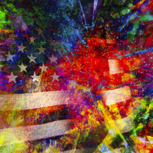 American Flag Modern Art Painting