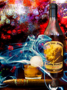 15 Year Old Pappy Van Winkle Bourbon and Fuente Opus X Cigar