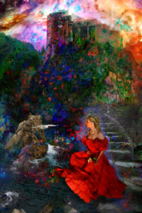 My Muse Sitting Outside The Castle Walls