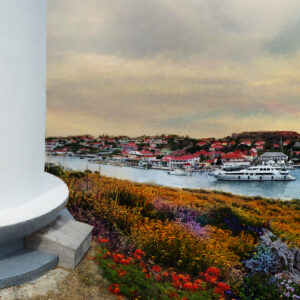 The Red Door at The Gustavia Lighthouse in Saint Barthelemy / St Barts
