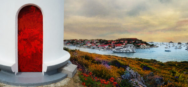 The Red Door at The Gustavia Lighthouse in Saint Barthelemy / St Barts