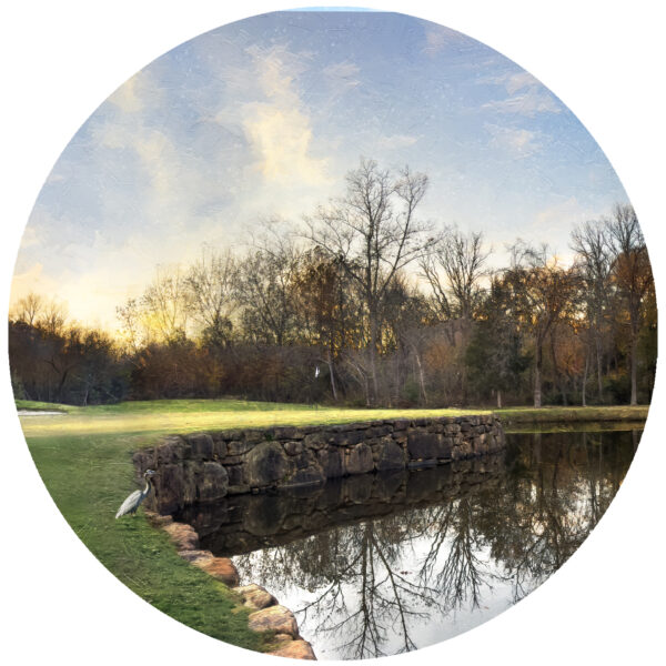 river run Country Club Davidson 5th hole decal