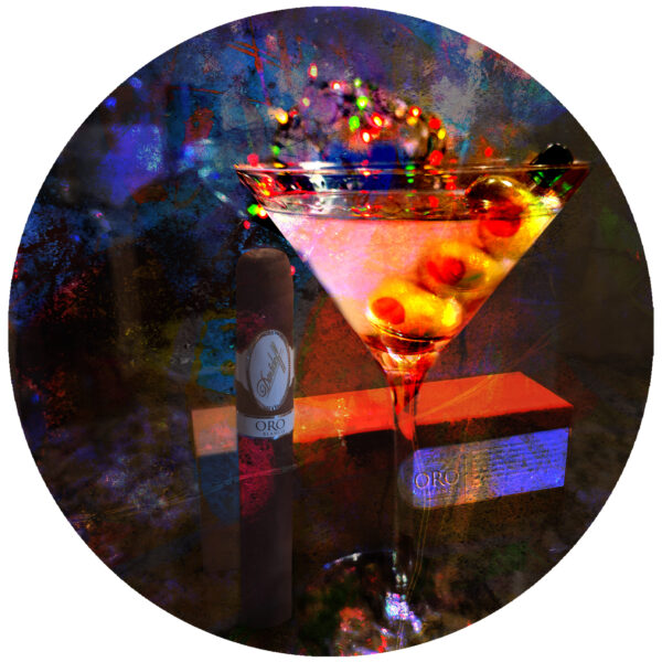 Davidoff ORO Blanco Martini Art Decal
