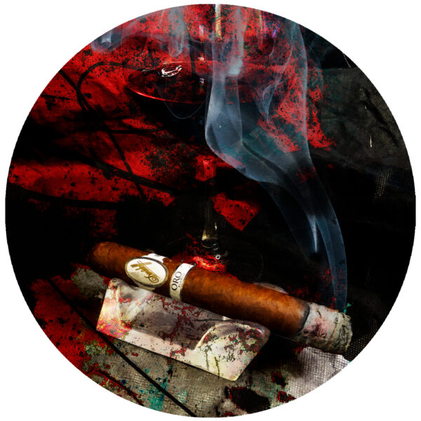 Davidoff ORO Blanco and Wine 4 Inch Peel and Stick Decal