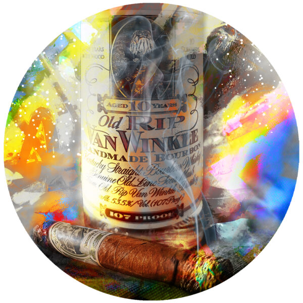 10 year pappy and Padron Cigar decal