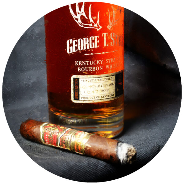 George T Stagg Bourbon and Fuente Opus X Cigar Decal