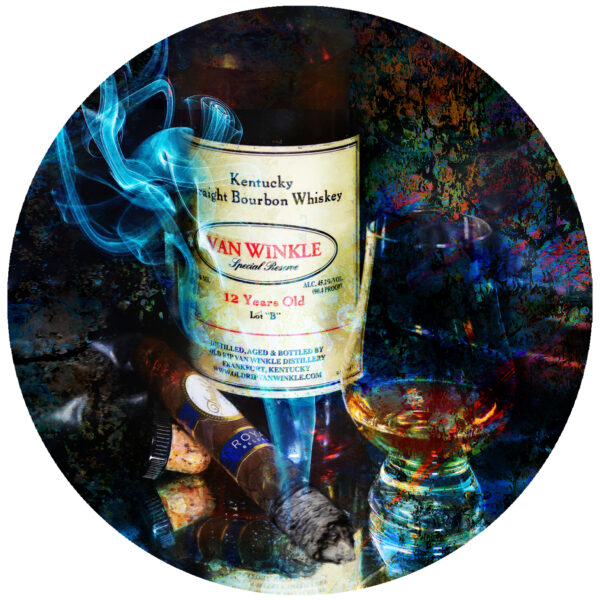 12 Year Pappy Van Winkle and Davidoff Royal Cigar Decal